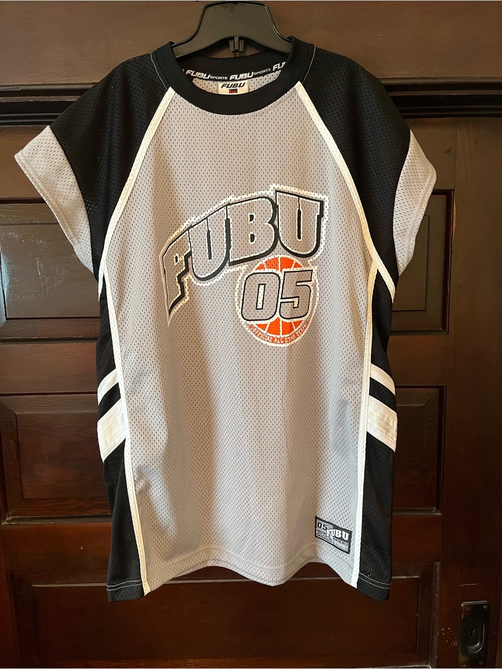 Vintage Y2K Fubu Mesh Basketball Jersey Large